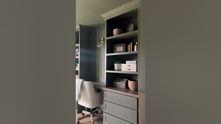DIY Home Office Reveal!! Custom Built-Ins with Desk!