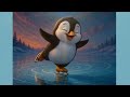 🐧❄️Der Pinguin, der Eiskunstläufer werden wollte🐧❄️Eine herzerwärmende Geschichte über Mut, Träume🐧