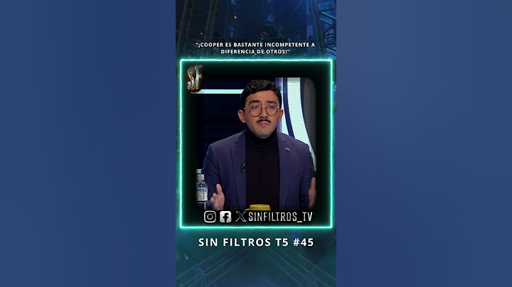 Pineda “¡Cooper es bastante incompetente a diferencia de otros!” | Sin Filtros T5 #45