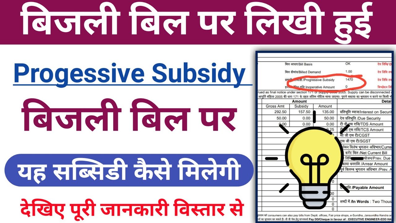 Progressive subsidy kya hai । What is progressive subsidy in