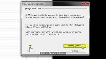 How to Enter Opening Stock Balances in MYOB