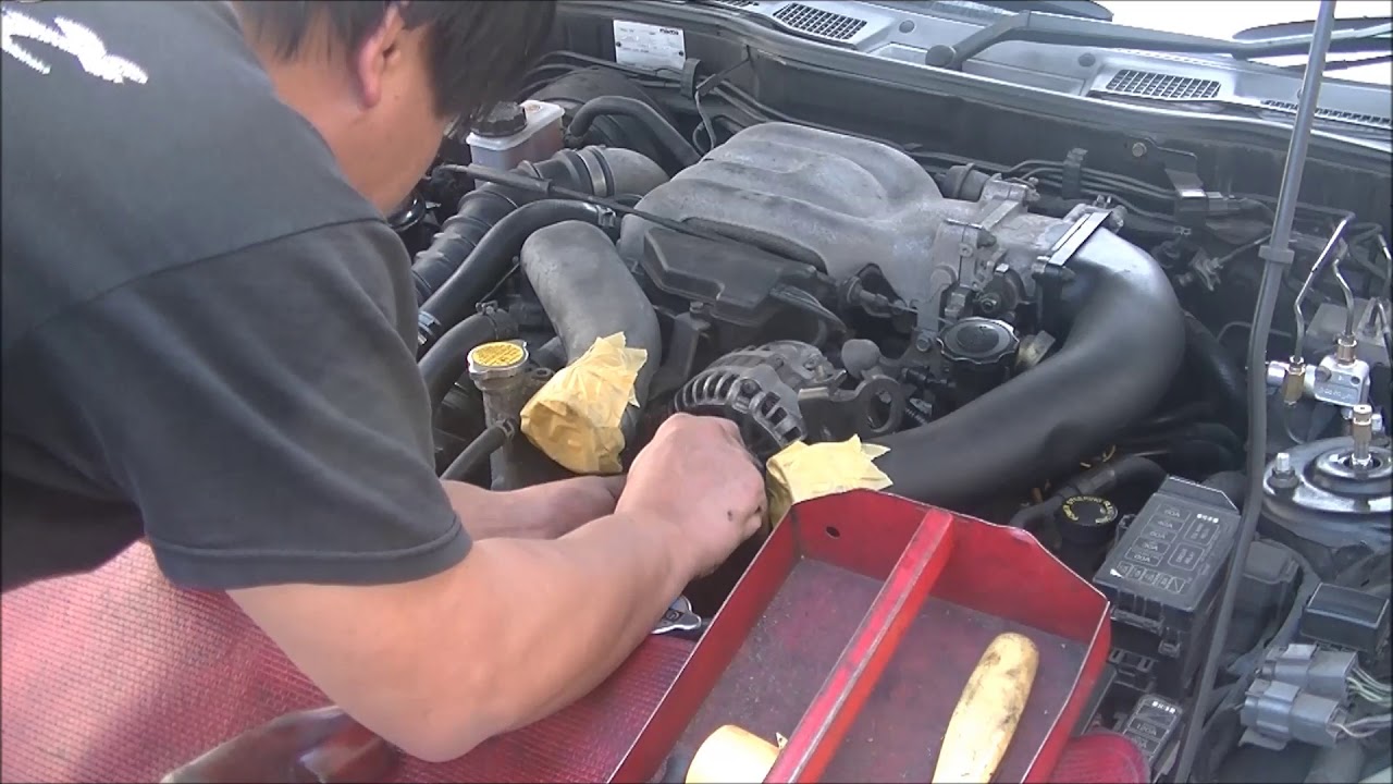 Fd3sメンテナンス ベルト調整とプーリー交換の構造と解説 Youtube