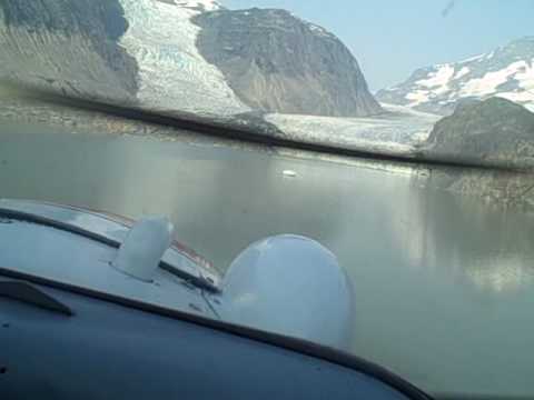 Landing on Jacobson Lake in Tweedsmuir