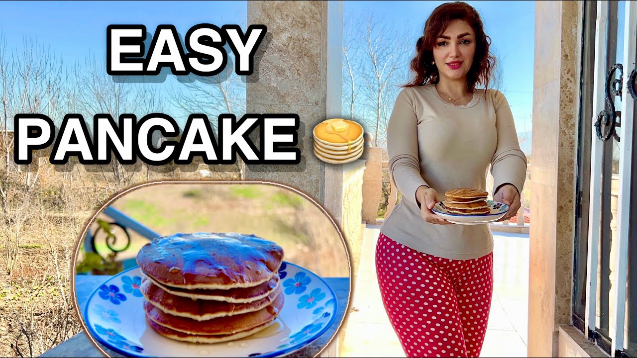 Easy Homemade Pancake 🥞|  Soft & Fluffy Pancake ASMR