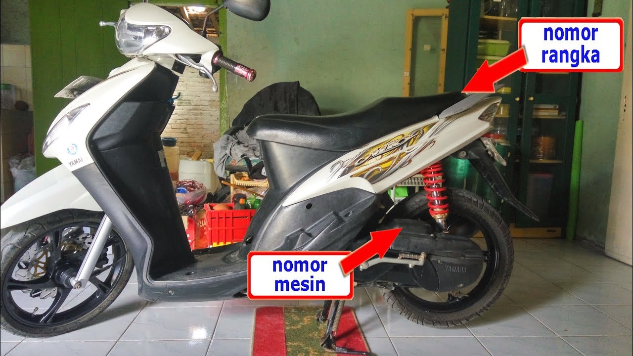 Cara Menggesek Nomer RANGKA dan Nomer MESIN II Yamaha Mio  