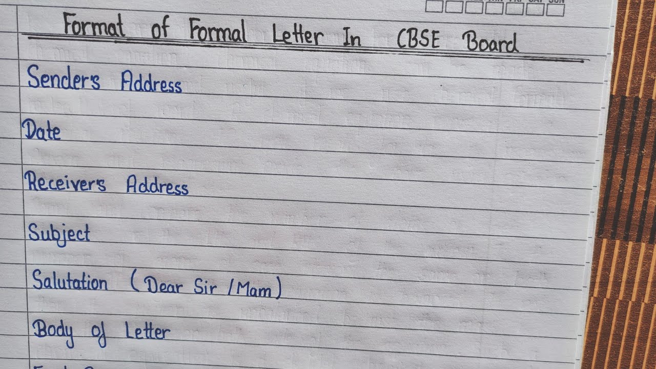 Handwrite Formal Format of Formal Letter || Formal letter format 🤩🤩👍👍👍 || simple ...