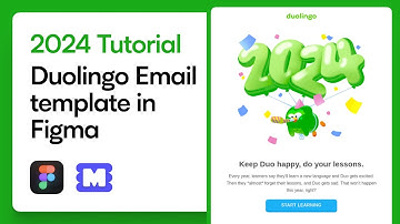Figma Tutorial: How to Design and Export a Duolingo HTML Email Template from Figma