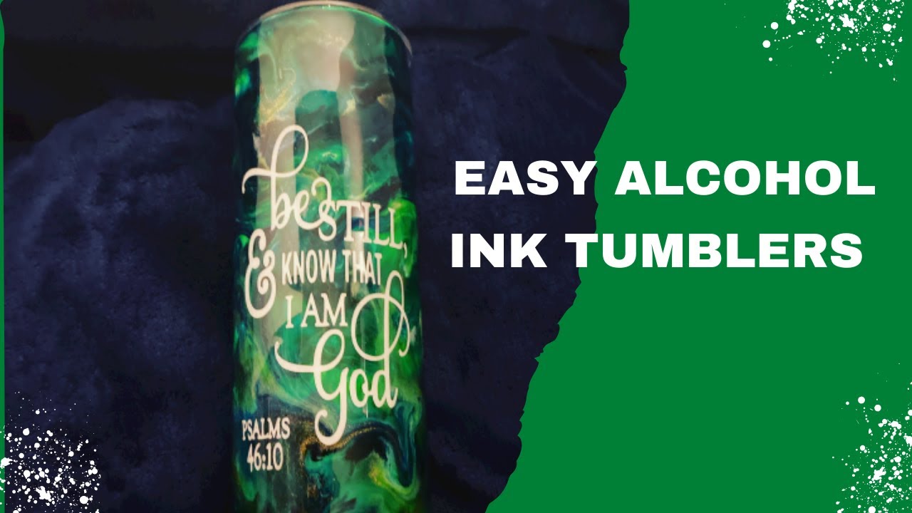 How to make an Easy Alcohol Ink 20 ounce Tumbler with Sensible Decor ...