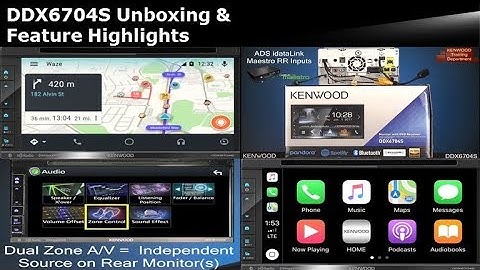 KENWOOD DDX6704S 2017-2018 Multimedia Receiver Unboxing & Feature Highlights