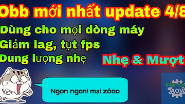 Fix lag obb mới nhất mùa 23 | update 4/8, obb giảm lag cho tất cả các dòng máy Android