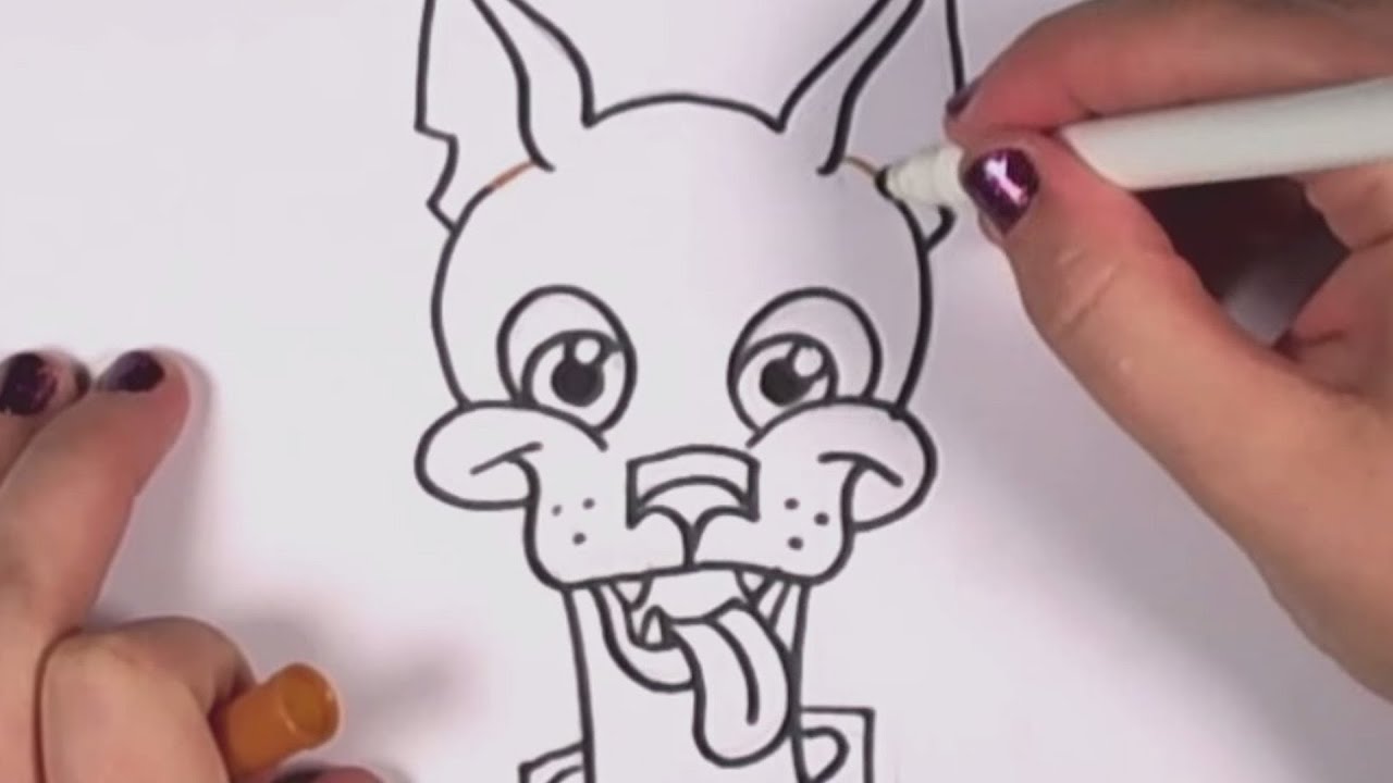 How to Draw a Cartoon Dog - CC