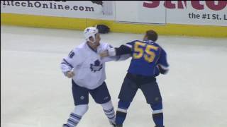 Colton Orr vs Cam Janssen - Feb 12th 2010 (HD)