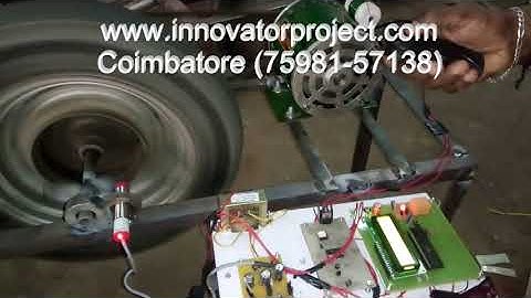 motor model of automatic vehicle over speed controlling system for school zone project in coimbatore