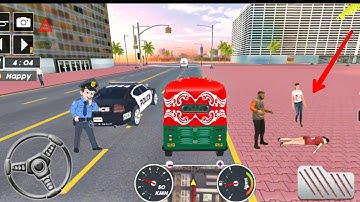 auto rickshaw stunt🛺tuk tuk auto rickshaw simulator games!Android games 2023