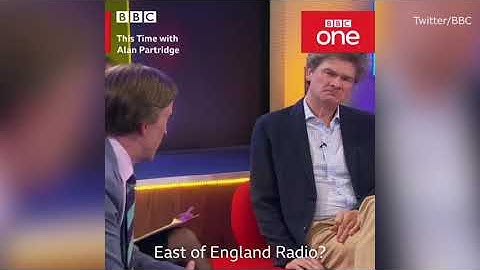 Alan Partridge desperately tries to impress guest on BBC series