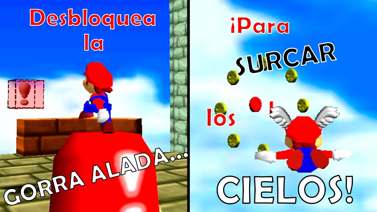 ¡Divirtámonos con la GORRA ALADA y rescatemos las MONEDAS del CIELO! -  Estrella #11 de Mario 64