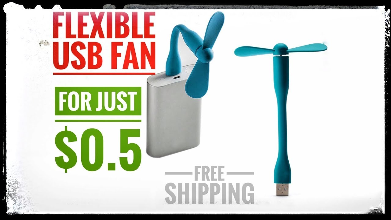 Portable flexible USB Mini cooling Fan For laptop desktop $0.5