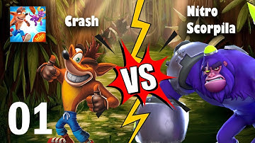 CRASH BANDICOOT: ON THE RUN GAME PLAY | NITRO SCORPORILLA GANG | PART 1 (ANDROID / IOS)
