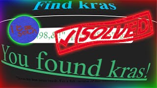 Find Kras Puzzle - by itzsten [SOLVED]