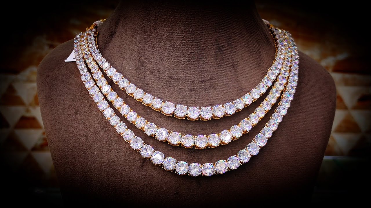 Black & White Diamond Layered Tennis Necklace | Princess Jewelry Shop