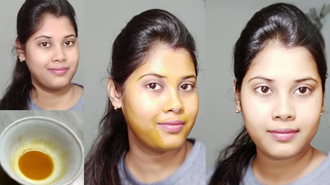Gold facial bleach at home using natural ingredients, get instant