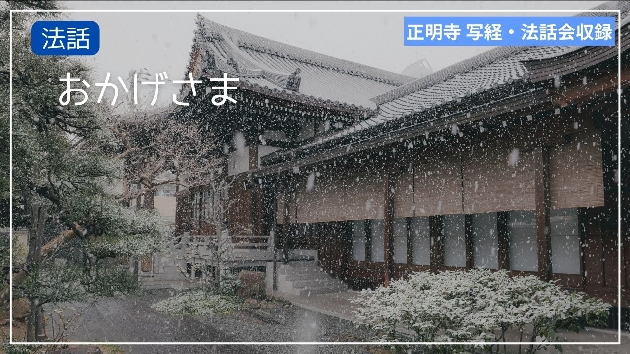 〈法話〉お陰様