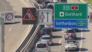 Gotthard UR: Stau wegen Reiseverkehr