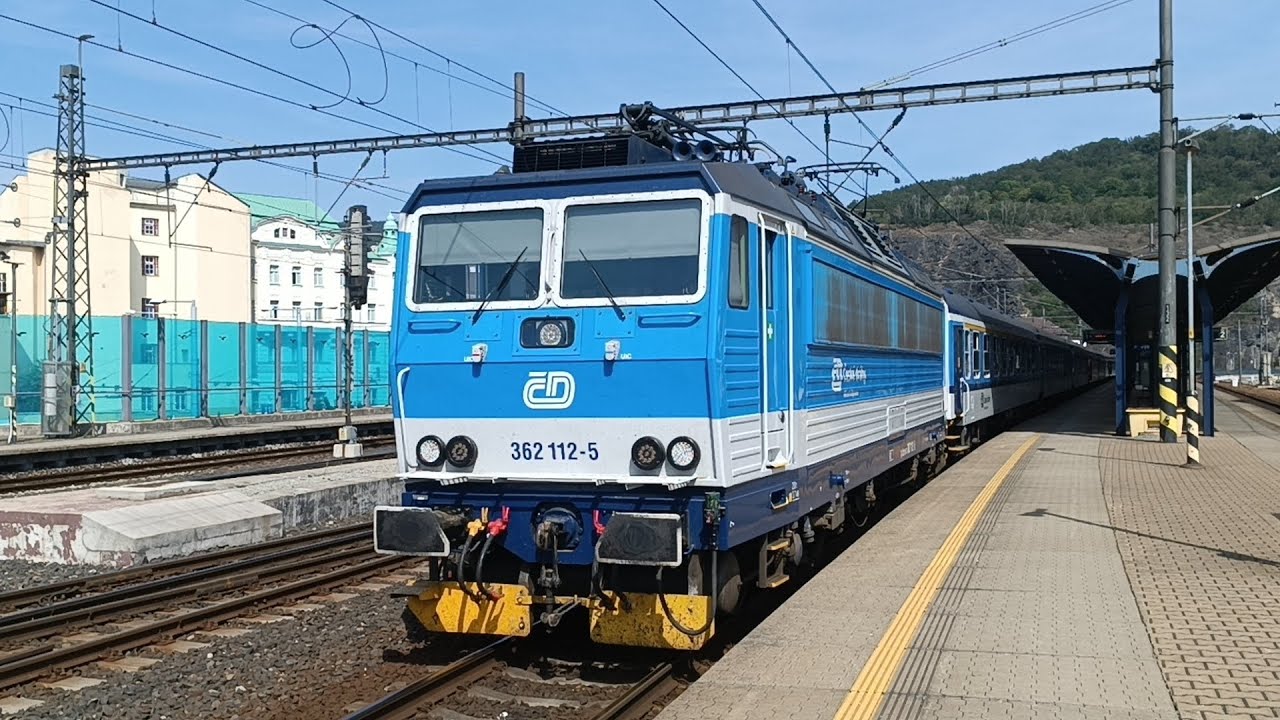 Vlaky: Ústí nad Labem hlavní nádraží 30.8.2024