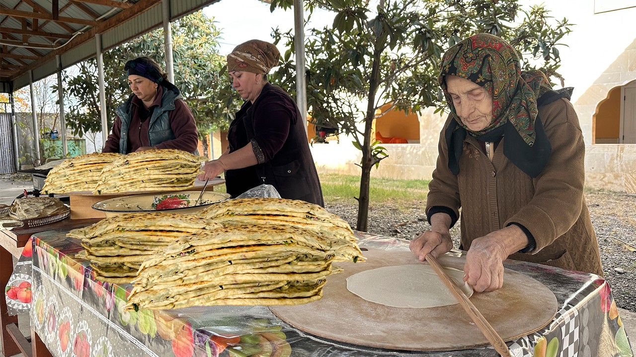 Бабушка Роуз готовит традиционный кутаб с зеленью | Традиционные рецепты