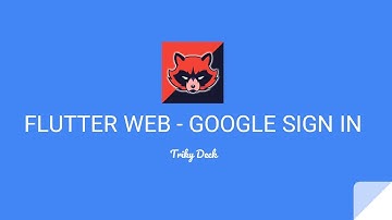 Flutter web Google Sign in | without firebase | JUNE 2020 | complete tutorial | TrikyDeck