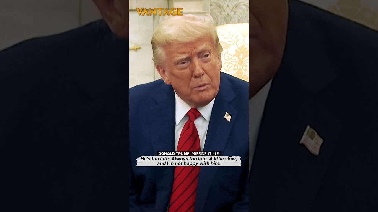 Amidst recession fears, Trump criticizes Fed Chair Powell on N18G’s Vantage with Palki Sharma.