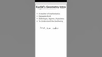 Euclid’s Geometry Intro| CLASS 9 | 9th . #exam #basicmath #education #mathematics.