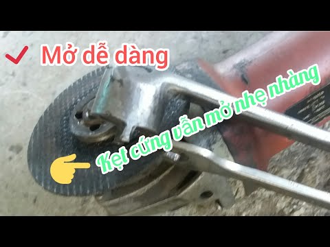 Video Cách mở đá bị kẹt cho máy mài góc rất dễ dàng - youtube