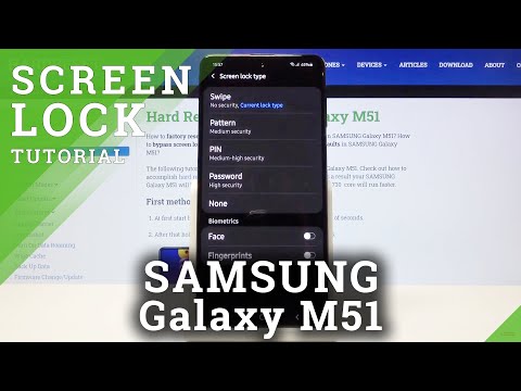 How to Set Up Screen Lock in SAMSUNG Galaxy M51 – Fin Lock Screen Options
