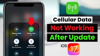 How To Fix Cellular/Mobile Data Not Working Properly on iPhone After Ios 17 Update