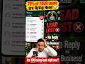 70% of Businesses Lose Leads on WhatsApp Every Day — Here's Why 😱#aiagents #Shorts #crm #automation