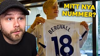Reagerar på Lucas Bergvall första dag i Tottenham!