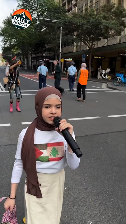 The brave voice of a little girl — “Free Palestine!” echoes worldwide #freepalestine