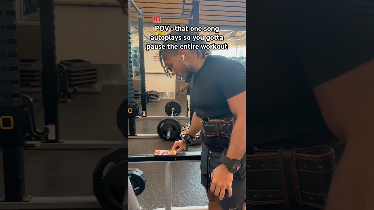 Pausing the Entire Workout to Turn Off the Music… 