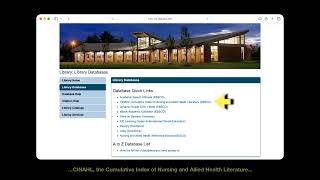 Full 02 NUR - How to find nursing databases Guide