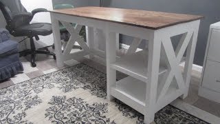 Farmhouse X Office Desk