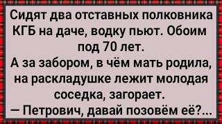 Как Два Полковника КГБ На Даче с Соседкой Отдыхали! Сборник Свежих Анекдотов! Юмор!