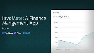 Invomate: A Finance Management App built with Webflow, Wized and Xano | Demo.