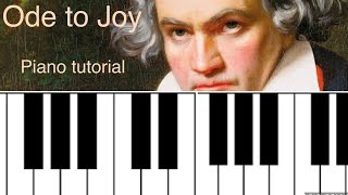 Ode To Joy || Beethoven Easy Tutorial 𝄞 𝄢