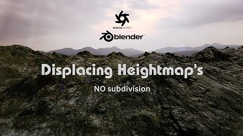 easy terrain using blender octane for beginners |no subdivision|3D enviornment|height maps|