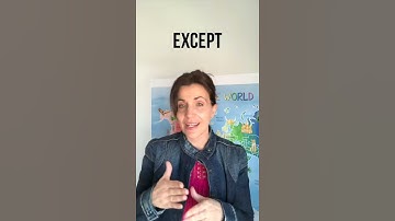 Homophone: Accept & Except #Shorts​ || 1-Minute Lesson