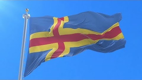 Aland Islands Flag | Motion Graphics - Videohive template