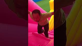 Have A Blast Sliding Down Our Firetruck-Shaped Inflatable Water Slide