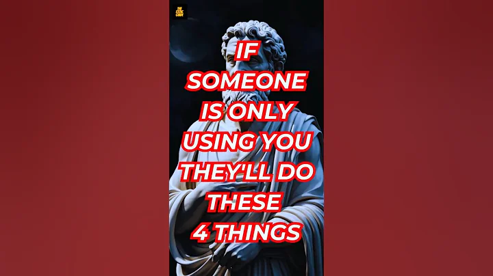 If Someone Is Only Using You, They’ll Do These 4 Things | Stoic Philosophy #stoicism #stopbeingused
