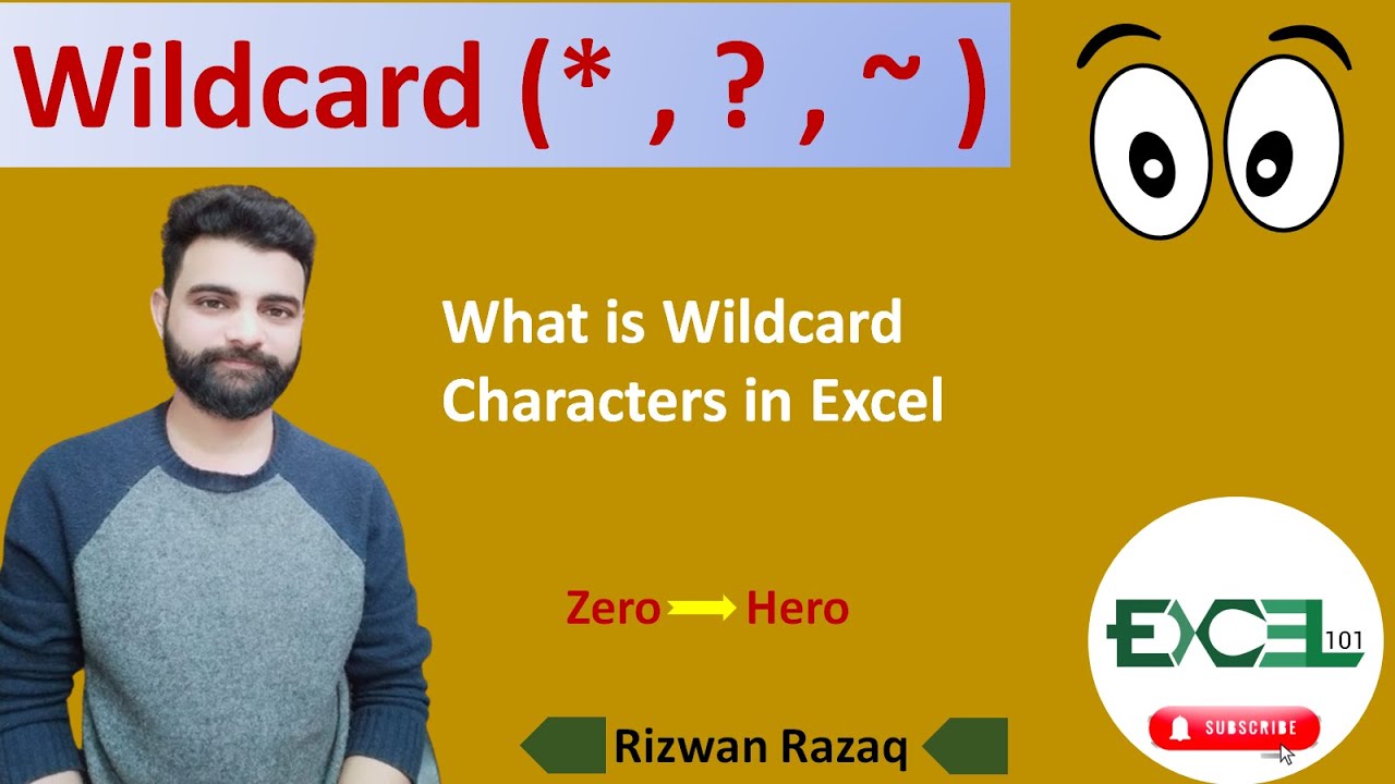 How to Use Wildcard Character in Excel | Excel Wildcard | Easy Examples ...